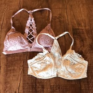 Two VS bralettes